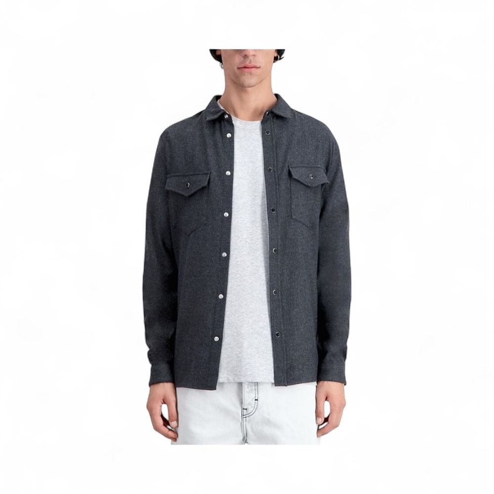 The Kooples Jesi Twill Classic Fit Button Down Shirt Size Large NWT Long Sleeve